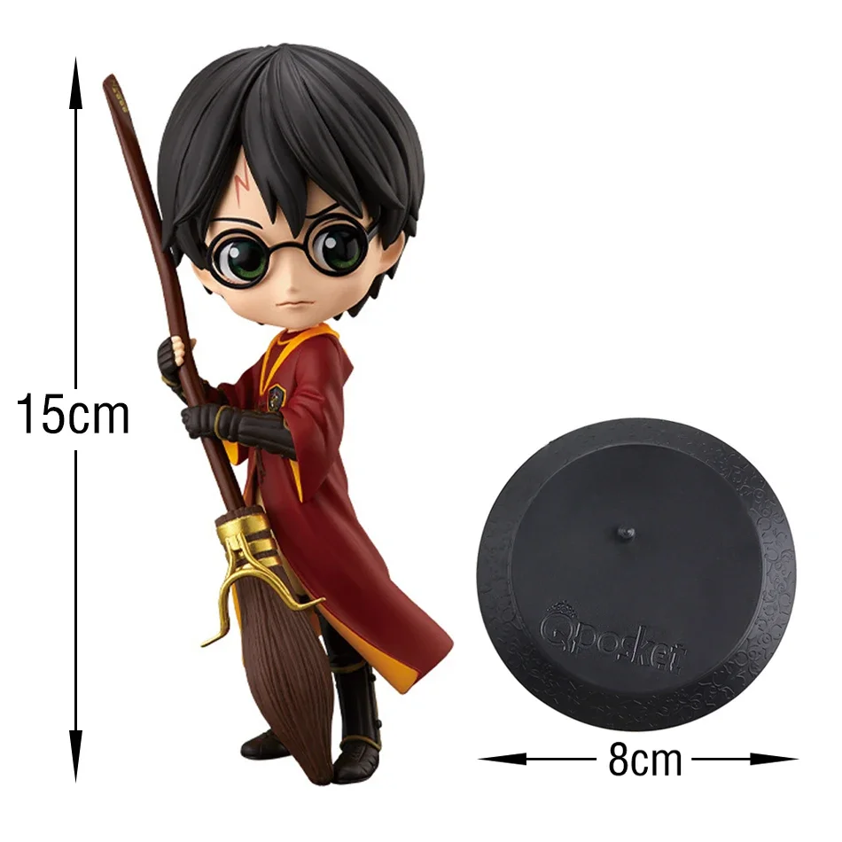 Anime Harry Potter Figure 15cm Hermione Ron Malfort Qposket Version Pvc Model Car Decoration Children Dolls Christmas Toys Gifts