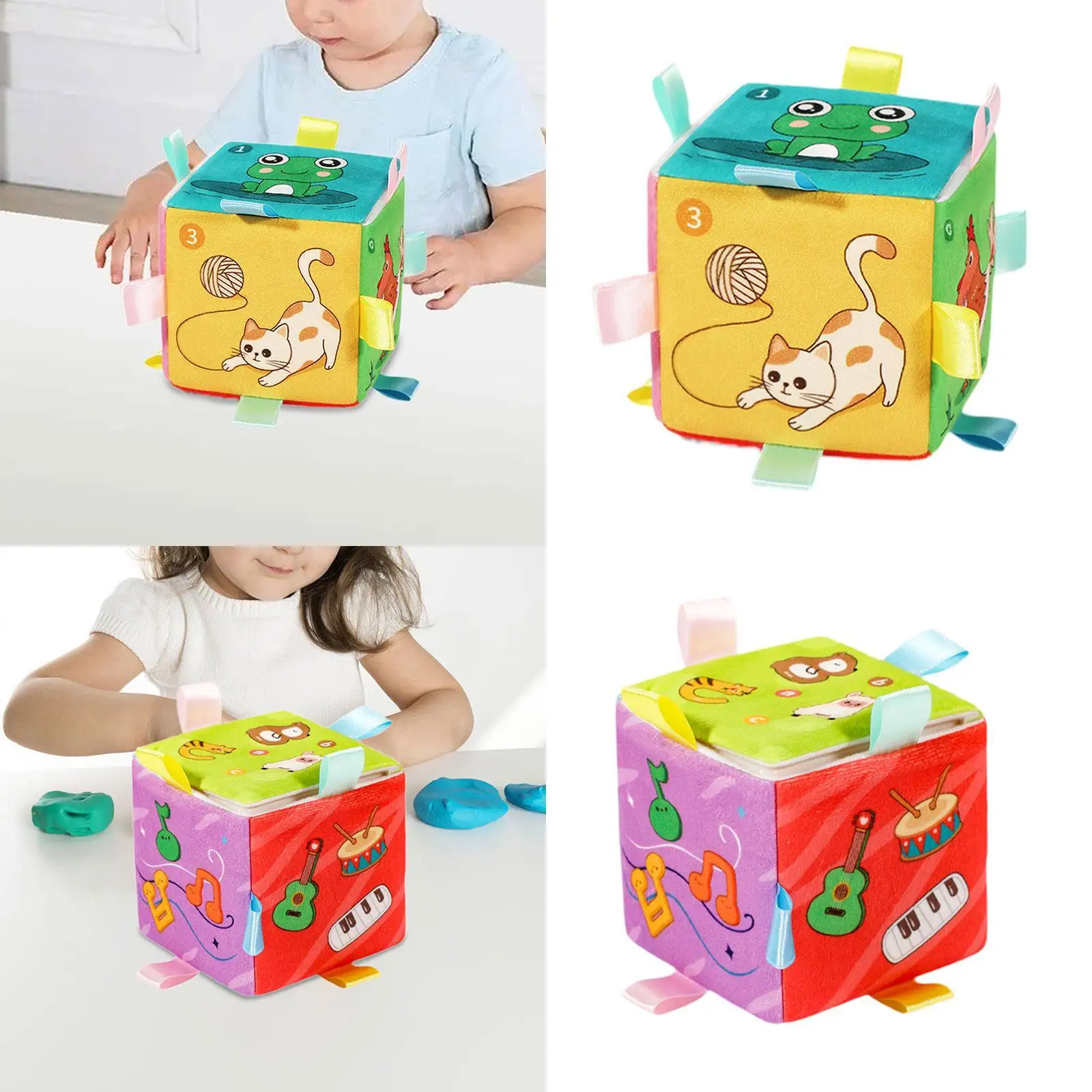 Sensory Busy Cube with LED Multipurpose Early Education Removable Music Box