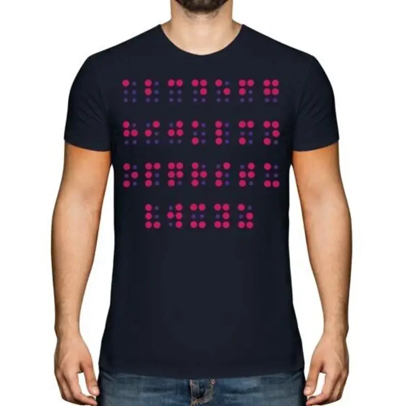 Braille Alphabet Herren T-Shirt Gift Letters Einzigartig