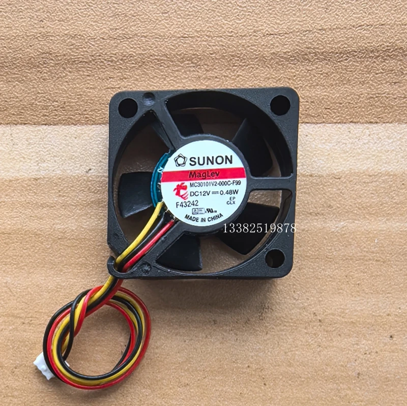 

SUNON MC30101V2-000C-F99 DC 12 В 0,48 Вт 30x30x10 мм 3-проводной охлаждающий вентилятор для сервера