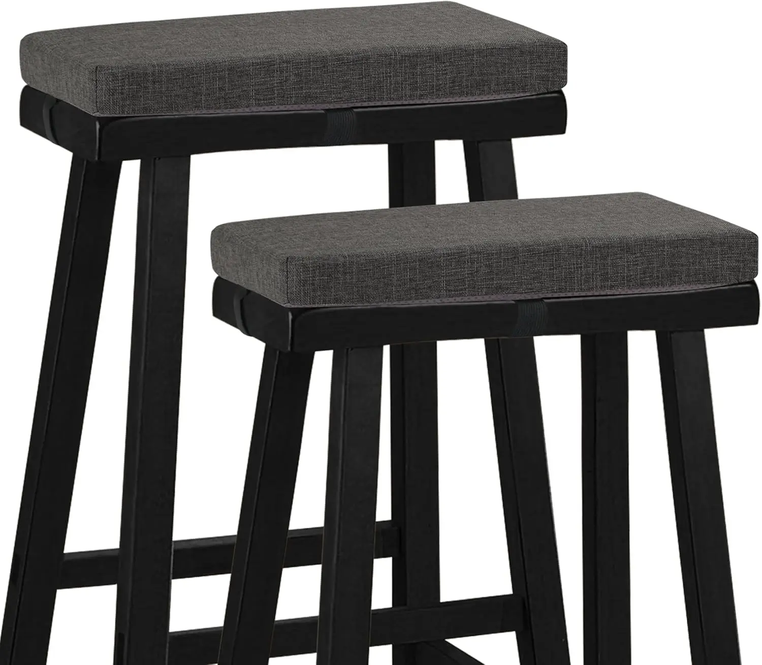 

Rec Bar Stool Cushions Set Of 2 With High-Resilience Foam Non-Slip Stool Cushion Hine Washable Cover For Kitchen Counter Stools