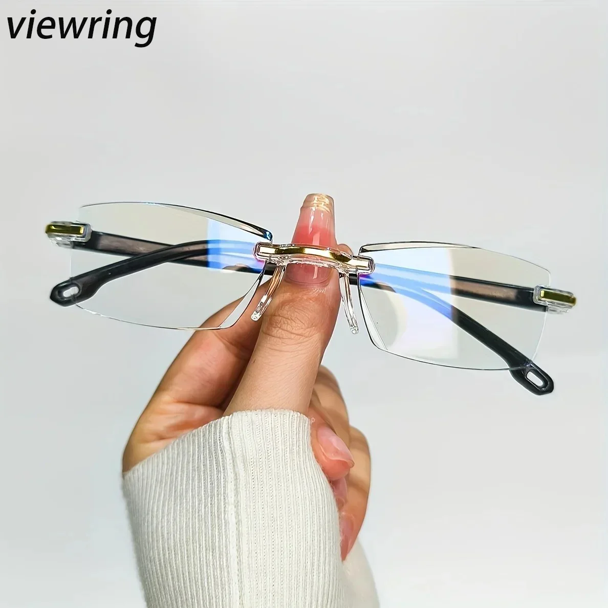 Gafas de Lectura Retro Viewring 2026 para Hombre y Mujer, Antirreflectantes, para Presbicia, sin Montura, con Graduación de +1.0 a +4.0