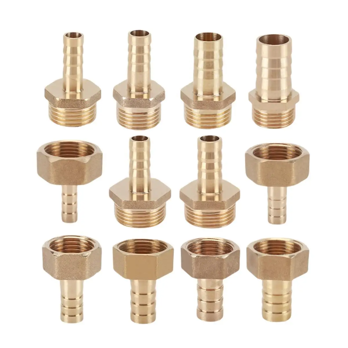 Brass Hose Fitting 6/8/10/12/14/16/19/25mm Barb Tail 1/8\