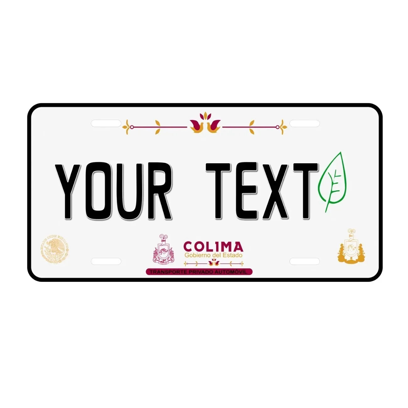 Custom Personalized Colima Decorative Tag Home Wall Decor Waterproof Dustproof Ornament