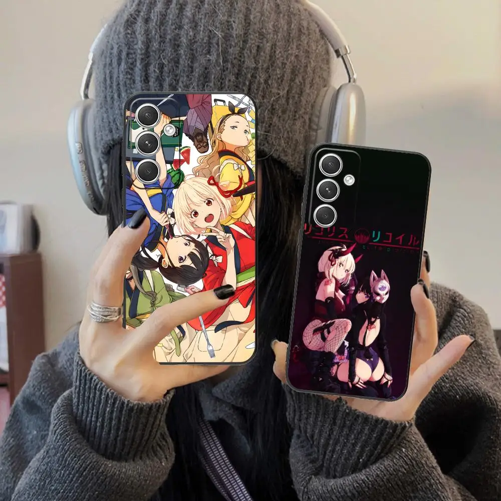 

Lycoris Recoil Anime Mobile Phone Case for Samsung Galaxy S25 S24 S23 S22 S21 S20 Note20 Plus FE Ultra Colour Protective Luxury