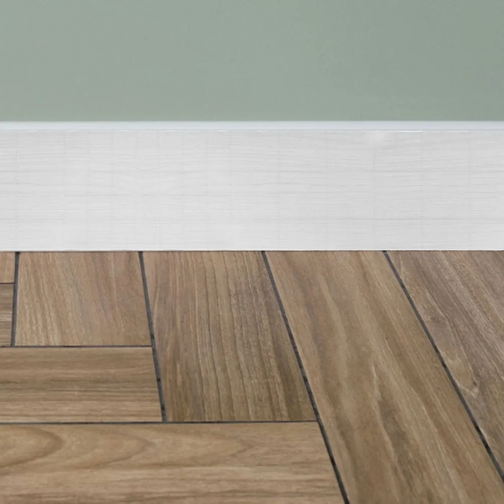 

3 Rolls Background Wall Sticker Self Adhesive Flexible PVC Skirting Board Baseboard Trim Covers Durable Wear Resistant Floor