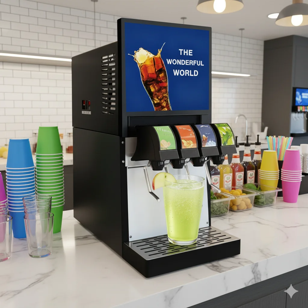 New Cola Making Machine Post Mix Soda Fountain Beverage Dispenser Premium Pump Commercial Grade Stainless Steel for Convenience