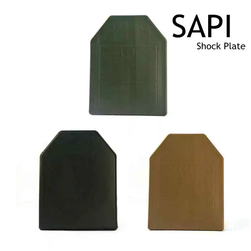 Airsoft Tactical Vest Inner Plate Plastic Protective Pad CS Body Armor Protect Dummy SAPI Plate Medium Size Shock Plates