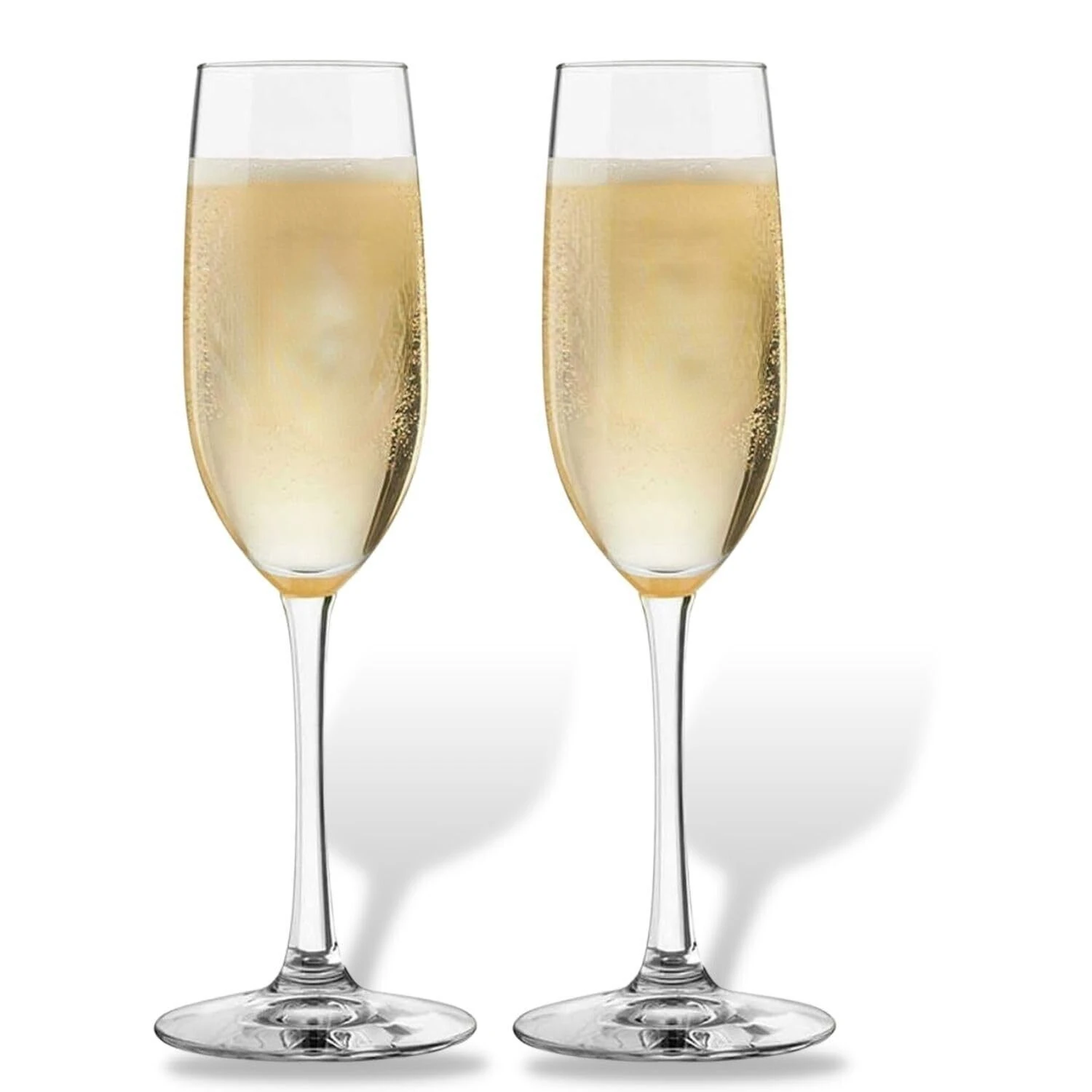 Elegant Refined Crystal Ored Champagne Flutes - Experience the Unparalleled Charm and Grace of these Stunning Glassware Pieces,