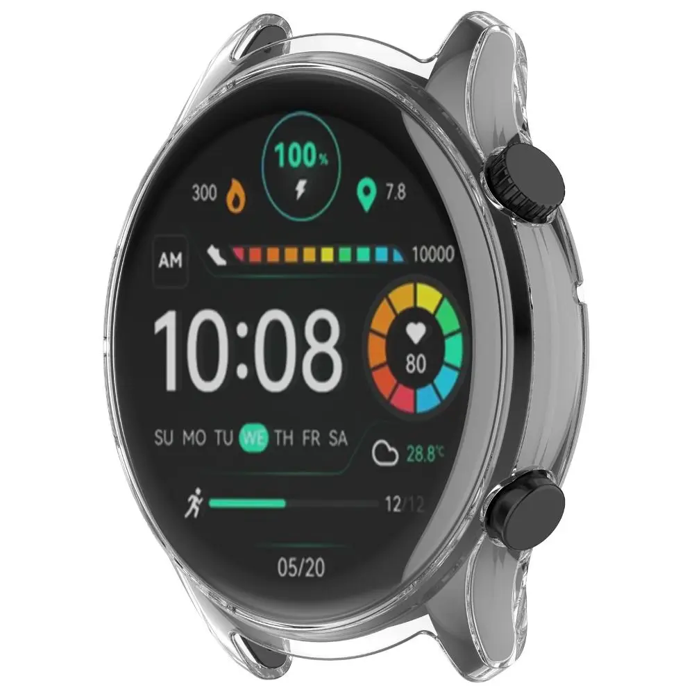 Soft TPU Protective Case Shell Smart Watch TPU Cover Full Coverage Accessories Screen Protector for Haylou Solar Plus RT3 LS16