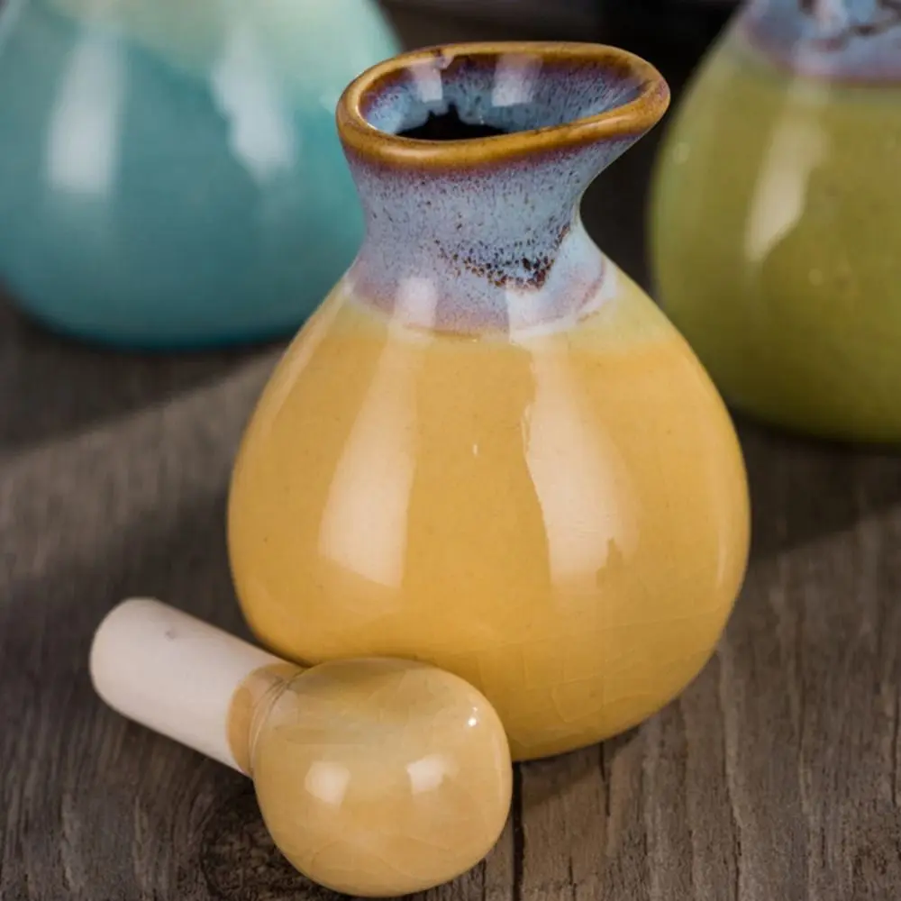 Botella de aceite esencial recargable Multicolor, botellas vacías duraderas, Mini botella con pico de pato Vintage, subembalaje de líquidos