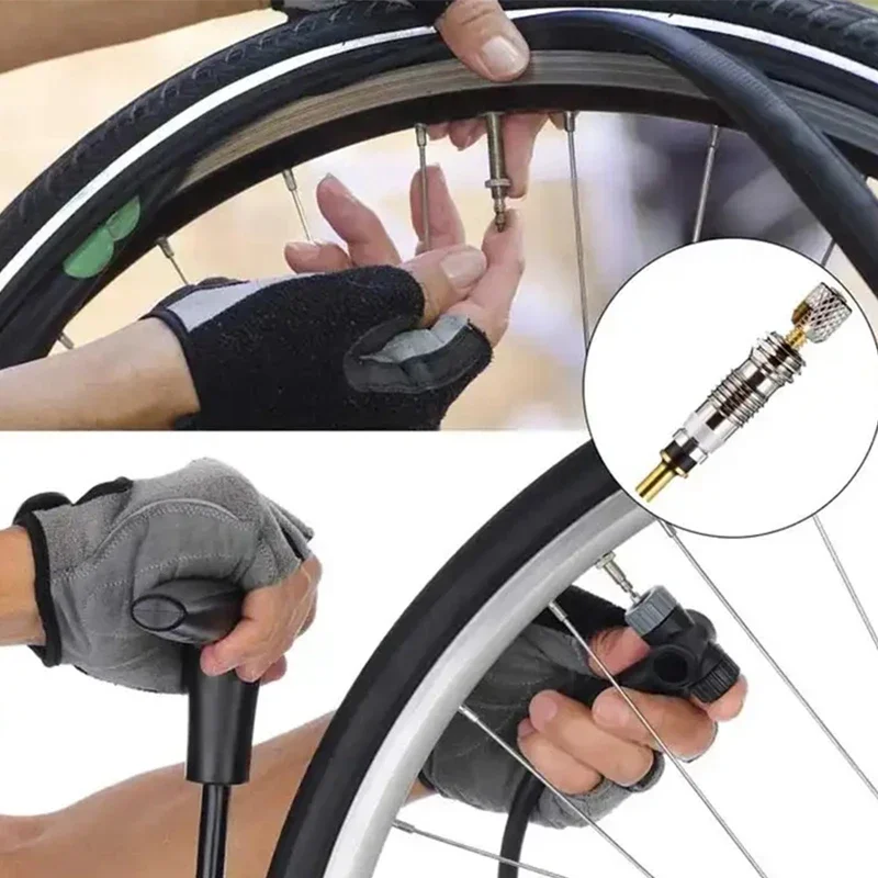

1/5/10pcs Bicycle Valve Tire Valve Core Bicycle Tyre Bike Replacement Tubeless Core with Valve Core Remover