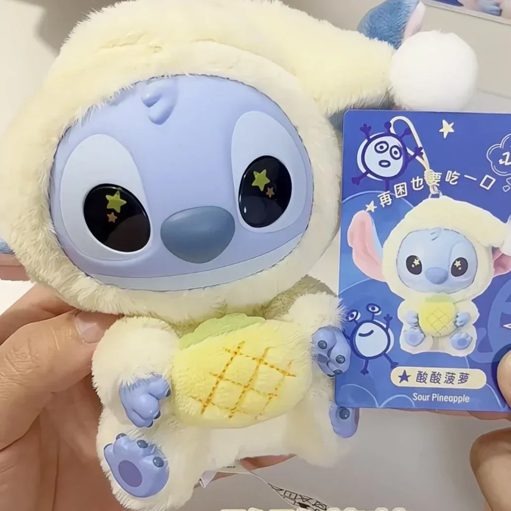 

Nwe Miniso Disney Stitch Eat Some Thing Before Sleep Series Vinyl Blind Box Bag Pendant Cute Doll Mystery Box Toy Adult Gift