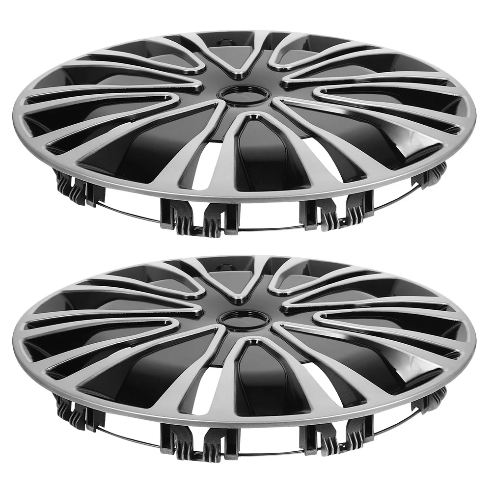 

2Pcs 13 Inch Automotive Hub Covers Stylish Durable Easy DIY Fits Most Vehicles Waterproof Replacement Hubcaps Truck Hub Covers