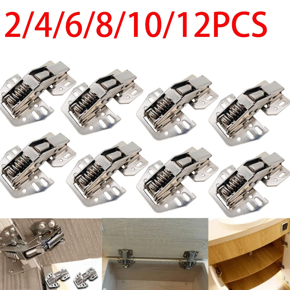 2-12x Overhead Swing Up Flap Caravan Motorhome Hinge Locker Cupboard Door Stay Kitchen Cabinet Hinges for Face Frame Cabinet