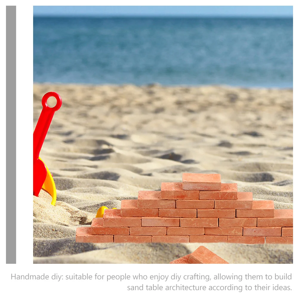 100pcs Simulation Bricks Miniature Micro Landscape Decor For Diy Sand Table Architecture Wall Brick Ornament Mini Blocks Bonsai