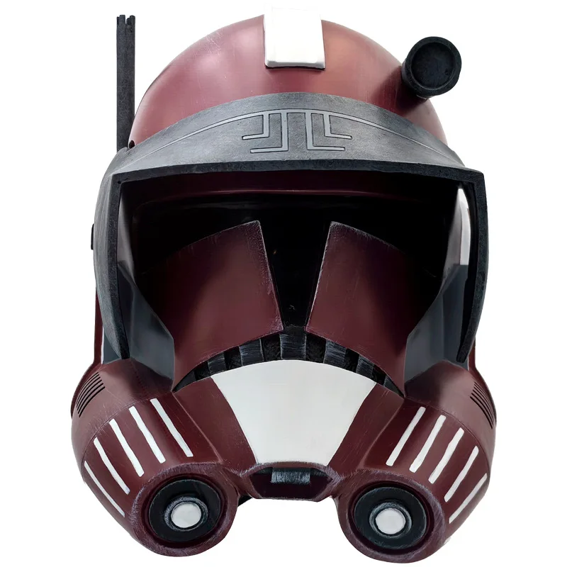 Star Helmet Wars SW Clone Arc Commander Fox Helm Deluxe Halloween Cosplay Vollkopfmaske für Geburtstag Weihnachtsgeschenk TK047