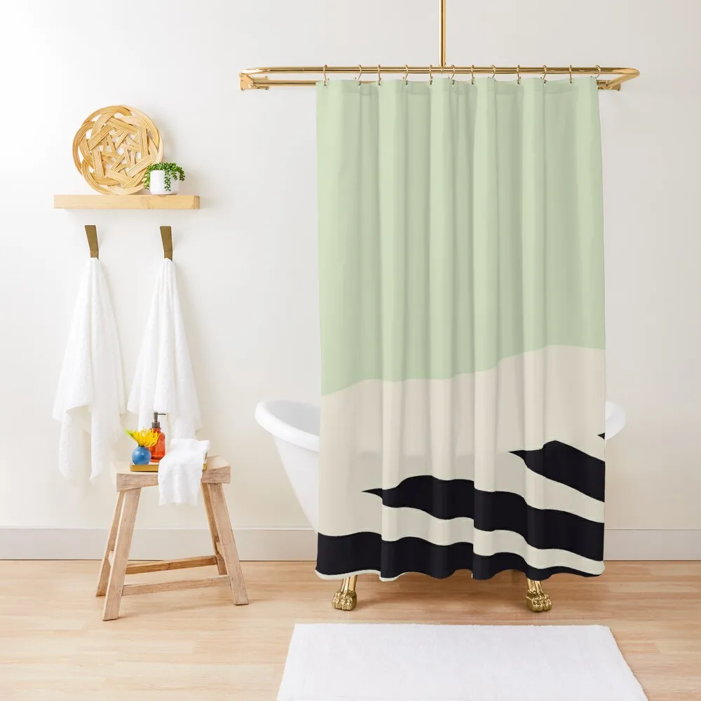 

Wavy Art Deco Shower Curtain Funny Shower Bathroom Shower Set Bath Luxury Bathroom Curtain