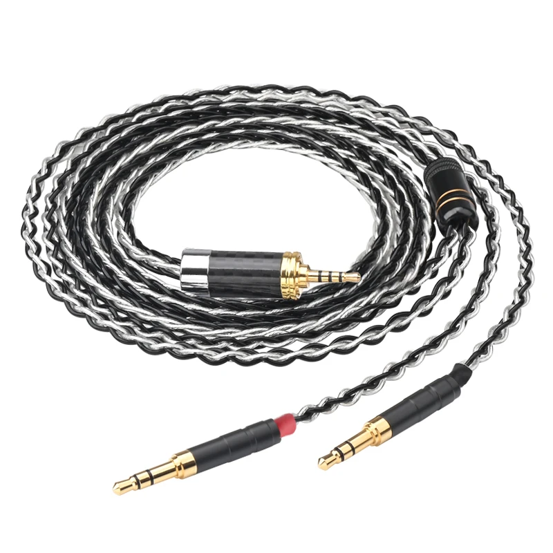 Ataudio hifi kopfhörer kabel 4,4 2. 0 2,5mm xlr symmetrisch zu 2 buchse stereo 6,35 mdr z7 upgrade headset kabel für hifiman he1000se 4