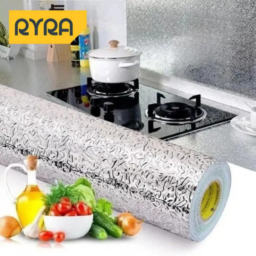 Kitchen Oil Proof Sticker Multipurpose Mildew Proof Kitchen Tools And Appliances Waterproof Kitchen Tools Wallpaper