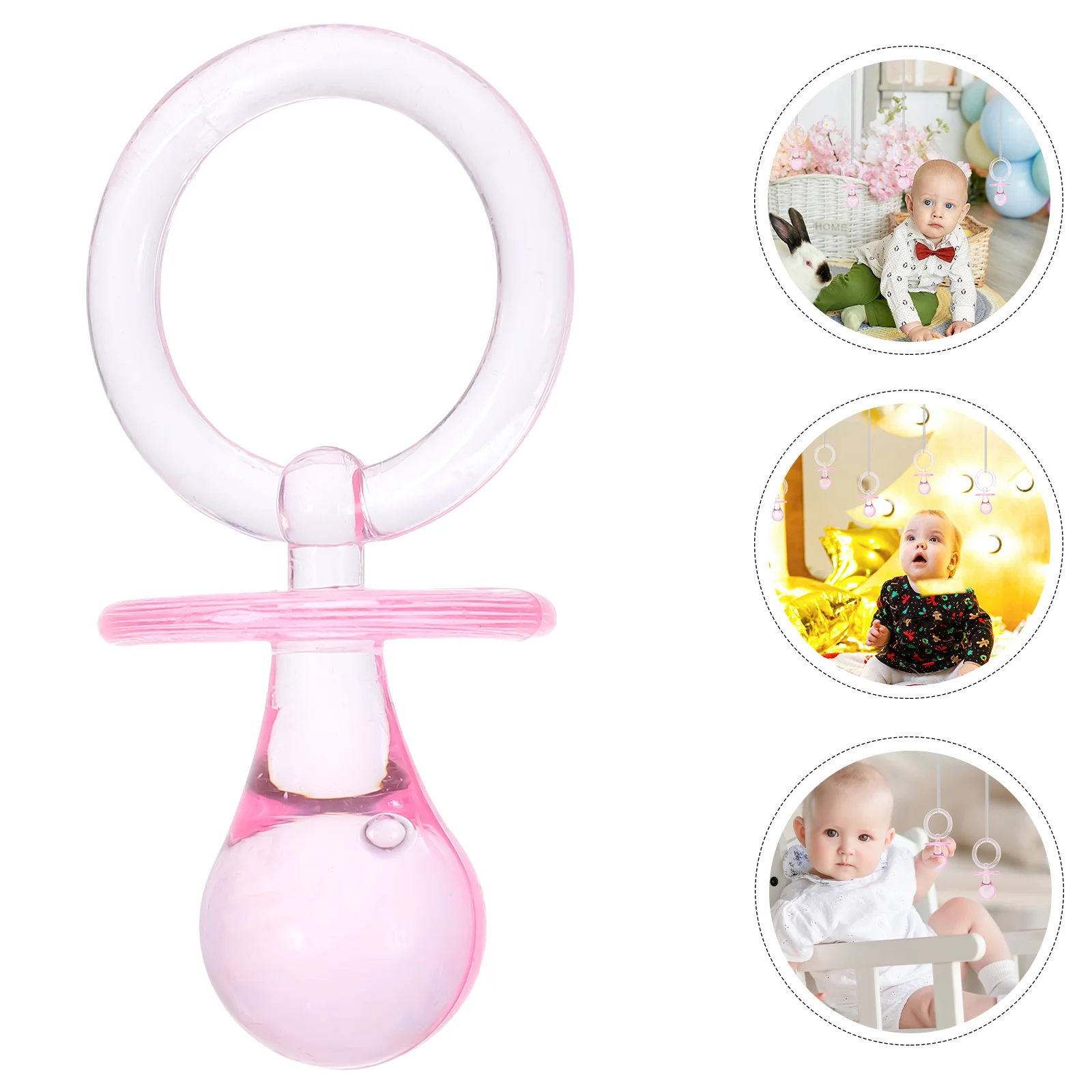 12 Pcs Pacifier Decoration Game for Baby Shower Pacifiers Toy Party Mini Girl Toys Ornament