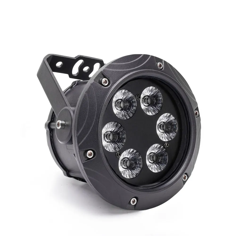 U'King 4PCS Wasserdichte 6LEDs Par Licht 6x10W RGBW Bühne Effekt Beleuchtung DMX512 Sound aktivierte Steuerung für DJ Disco Bühne Licht