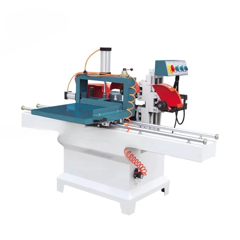 Double Guide Rail Wood Tenoner Machine Five Saw Blade Tenon Cutting Mortising Machine