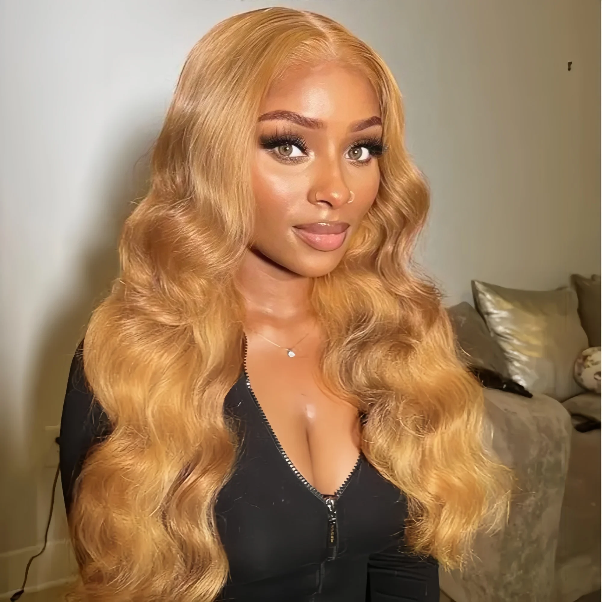 باروكة شعر طبيعي بلون العسل، م - مراجعة Hd Lace Frontal Wig Human Hair Pre Plucked وسعره