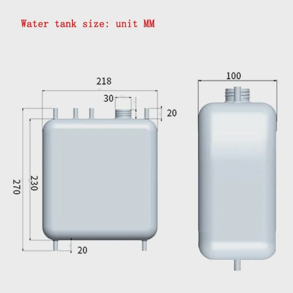 HDPE 4.5L Water Tank for Hydrogen Production Equipment Supporting Electrolysis Processes and PEM Electrolyzer Integration