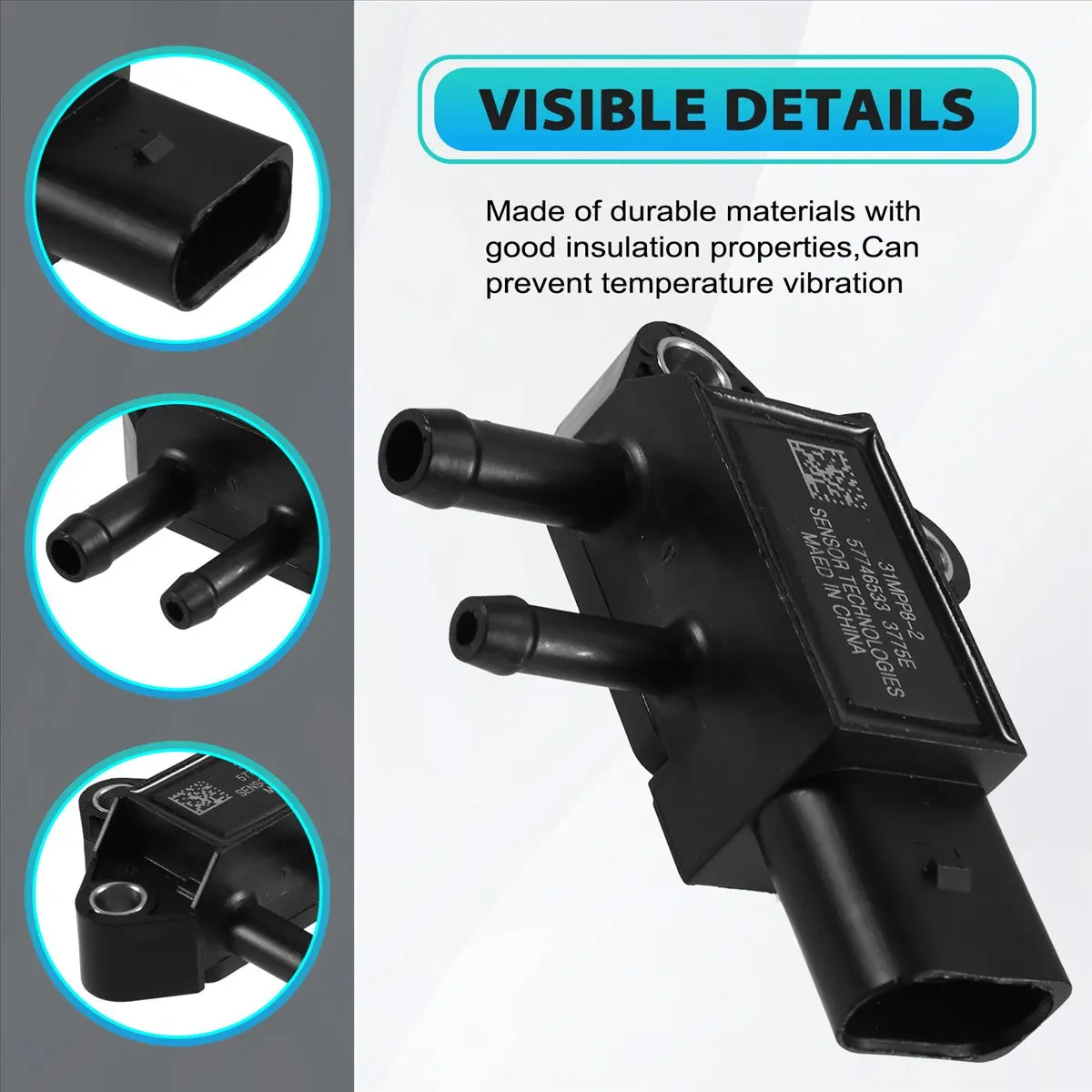 #67D (plastic)31MPP8-2 Truck Differential Pressure Sensor for Isuzu JAC FR4KH1VM25,Automotive Parts & Accessories