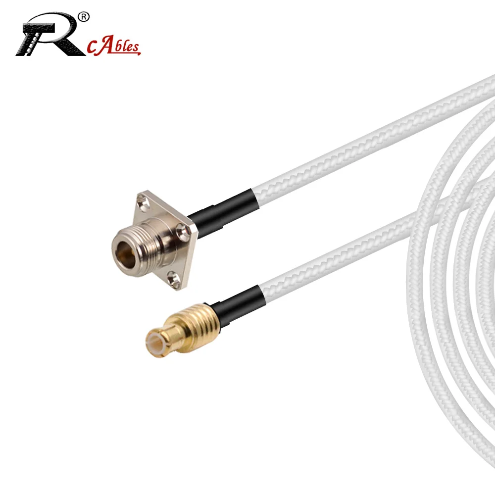 10CM-20M N Type 4Hole Female Flange to MMCX Male N RF Adapter RG316 Coaxial Cable 50Ohm RF Coaxial Pigtail Extension Cord Jumper