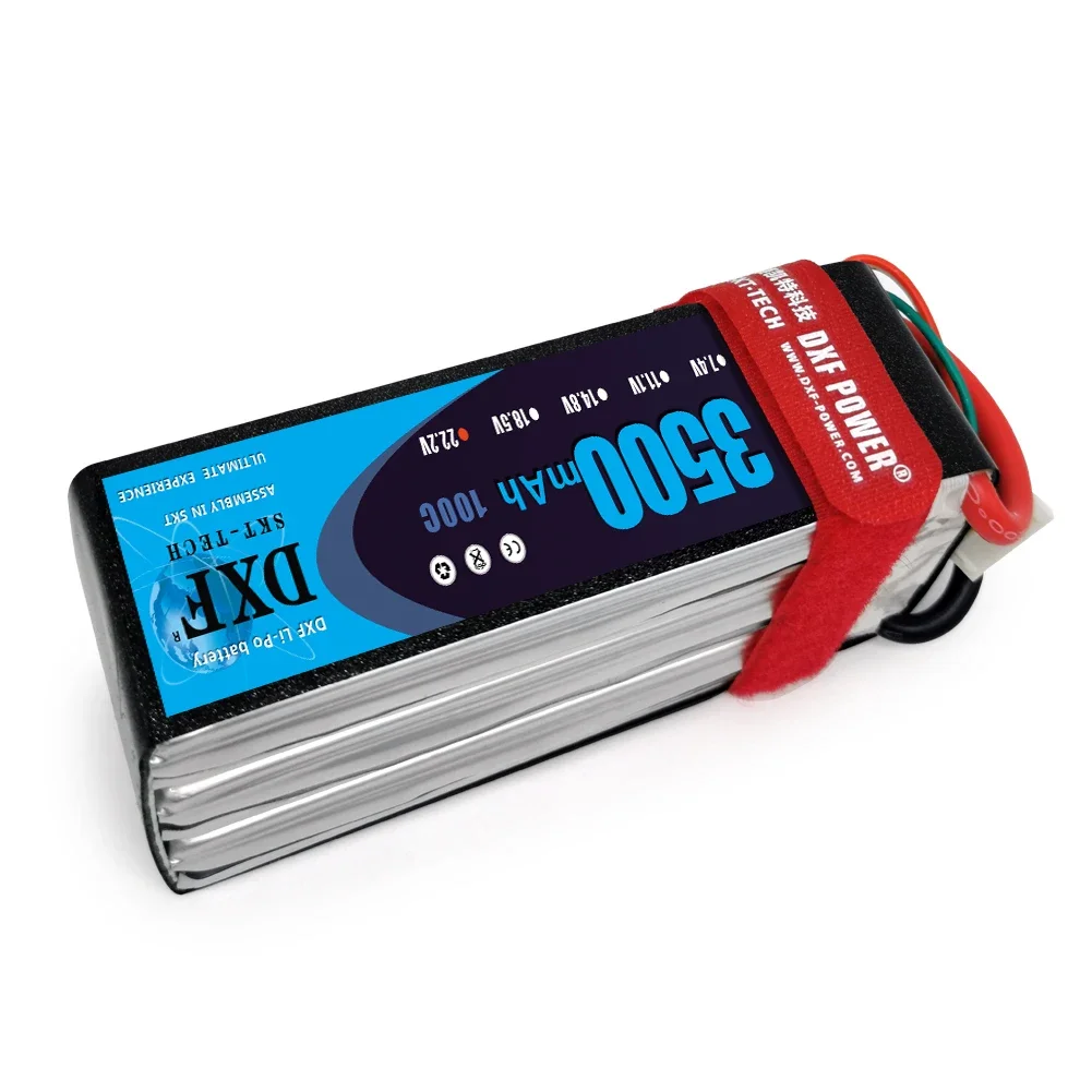 DXF 6S Lipo Battery 22.2V 3500mAh 100C With XT90 XT60 EC5 TRX T XT150 Plug Softcase for 1/10 Buggy Truggy Boat Car Truck RACING
