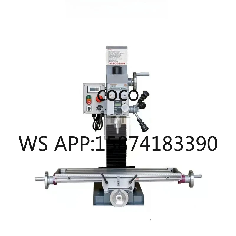 Gear Head Vertical Bench Mill Drill Machine, Small Integrated Milling & Drilling Equipment for Metal