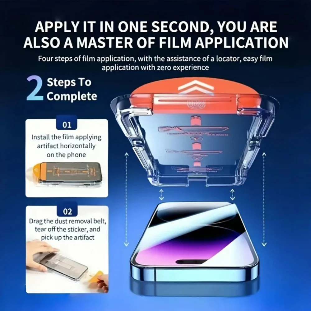 2 Stück staubfreie Displayschutzfolien für Nothing Phone 4a 3a Pro 3aLite 2 3 gehärtete Glasfolie – Detail 2