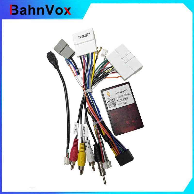 Simple Canbus NS-SS-04A For Nissan Kick /X-trail /Qashqai j11 /Rogue/NP300 Android 2 Din GPS Radio Car 16 Pin Power Wiring Cable