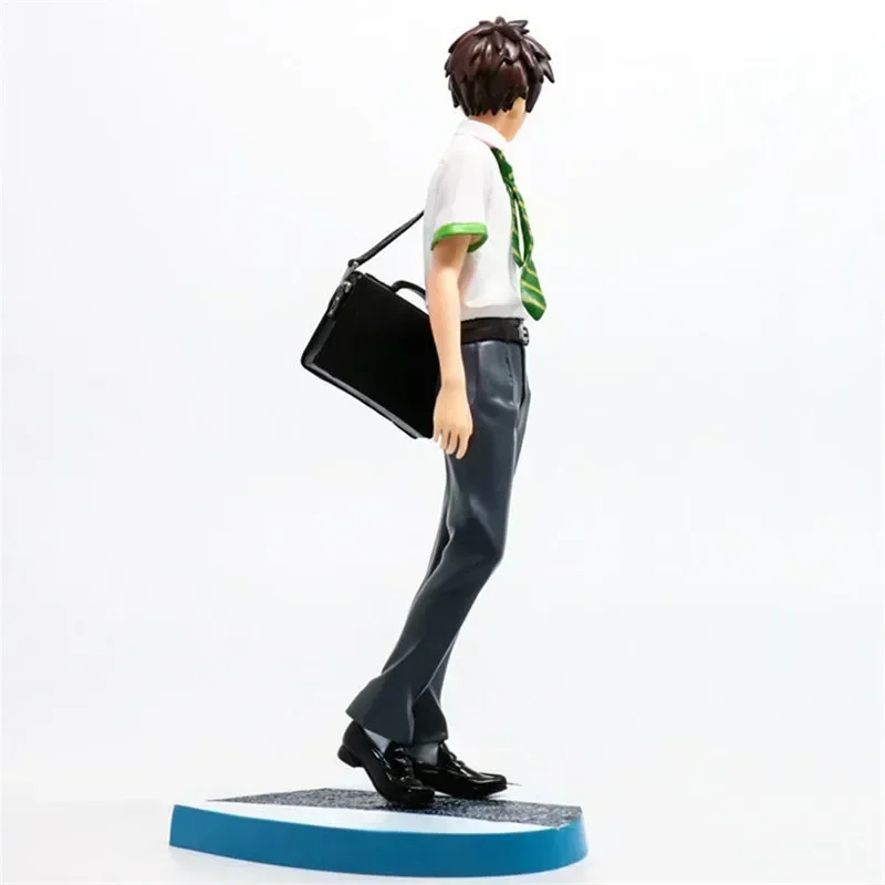 23cm 2pcs/set Your Name PVC Action Figure Model Tachibana Taki Miyamizu Mitsuha School Uniform Kiminonawa Collection gift
