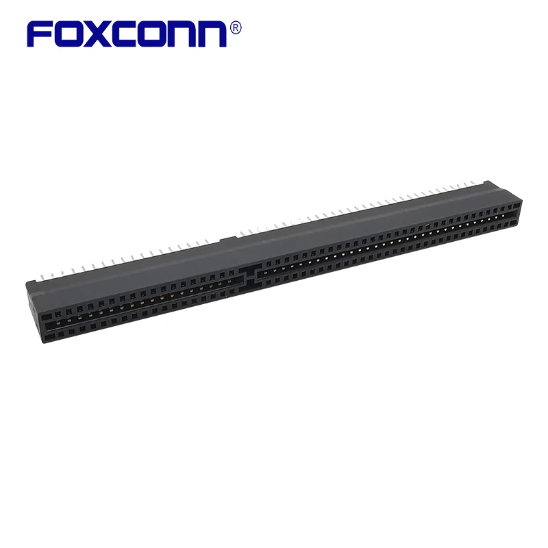 Foxconn EDGE CARD ISA Connector Bayonet Slot Black 98PIN Spacing 2.54MM Pitch