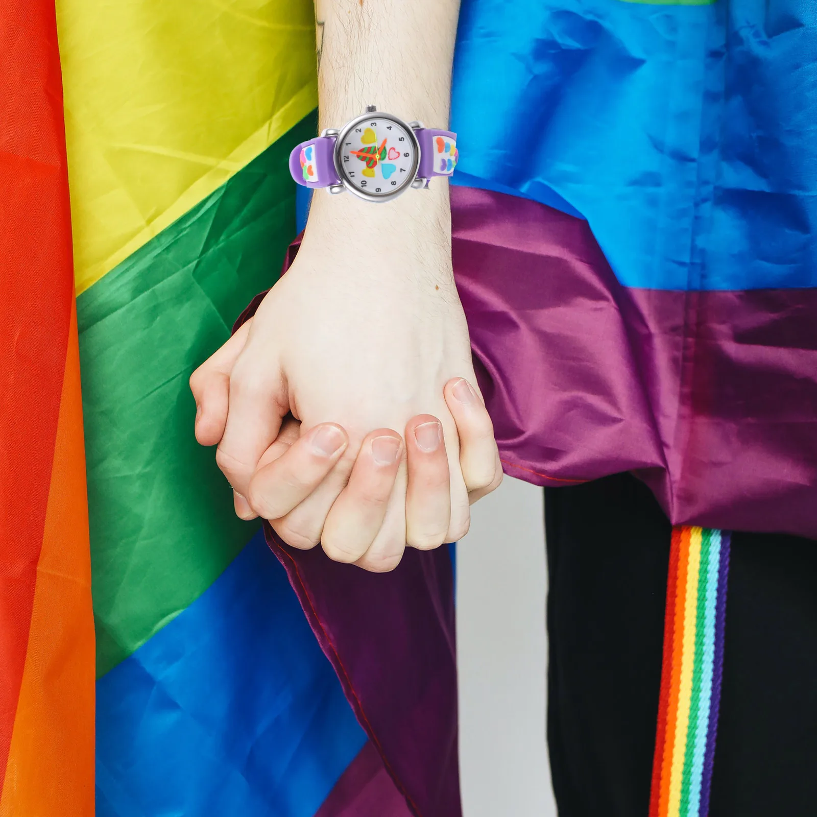 Bellissimo orologio da polso impermeabile con design a fumetti, cinturino regolabile, colore brillante, regalo per la festa di Natale di compleanno