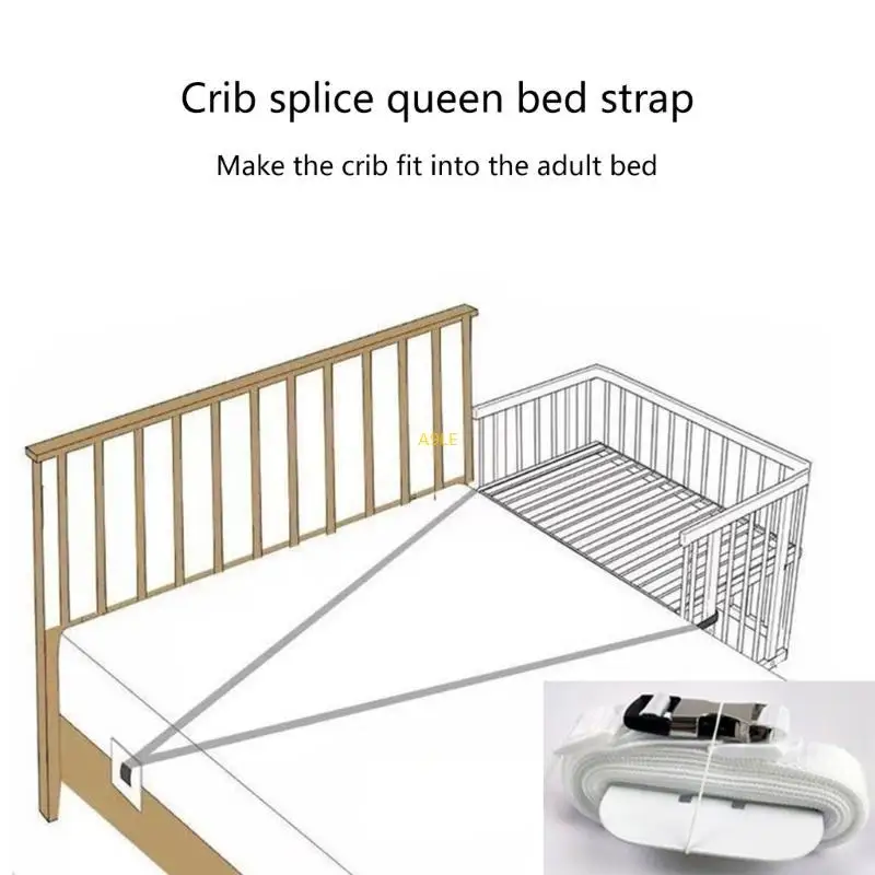 Babybett fester Gurt nicht schlau Kinderbett Anti bewegende Befestigungsgürtel Babybett Sicherheitsband leicht Anpassung