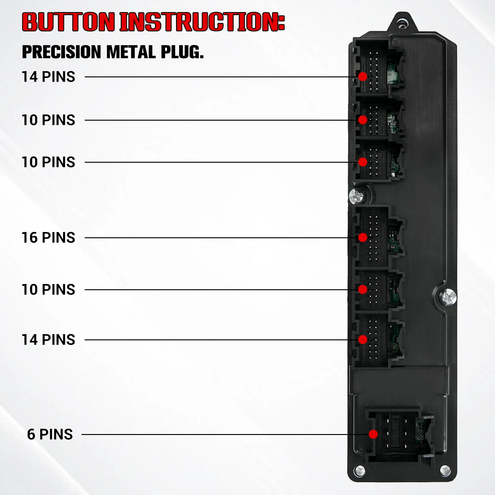 مفتاح تحكم رئيسي لنافذة الطاقة الجانبية للسائق الأمامي مع مفتاح مرآة قابل للطي مناسب لسيارة تشيفي سيلفرادو 11-13 20835553AD 25783951