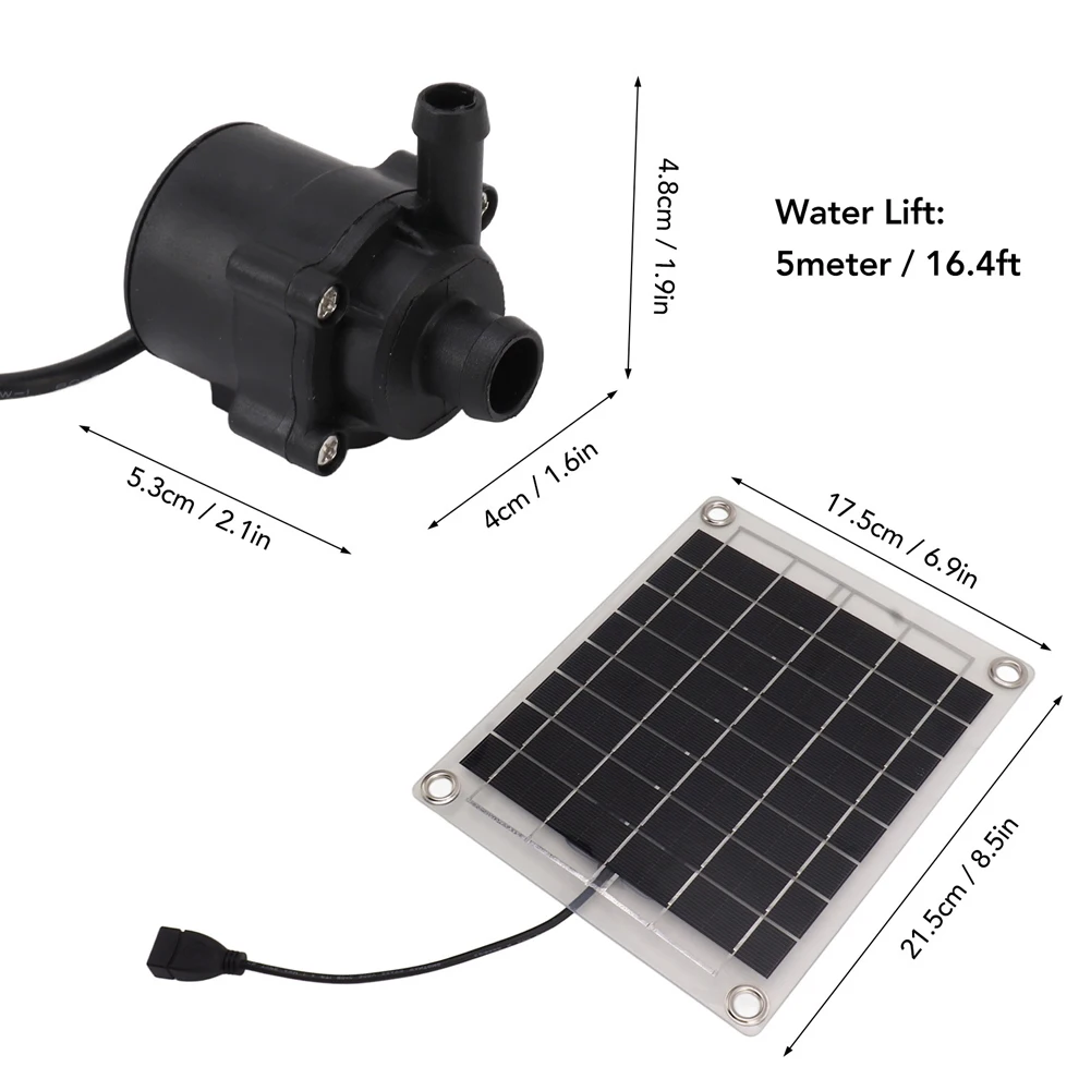 

12V 10W Solar Water Pump Garden Decoration Mini Solar Power Panel Water Pump Watering System Solar Panel Pump Kits for Fish Tank