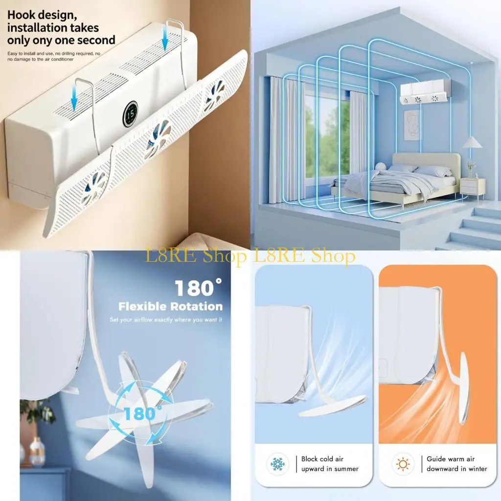 L8RE Plastic Air Conditioning Deflector Baffle Blowing for Anti Direct Blowing