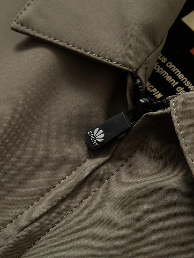 Autunno Inverno Nuovo Sle Casual Allentato Jaet da uomo Colore puro Papà Cappotto Busin Pendolarismo Tempo libero Colletto rovesciato Capispalla di lusso