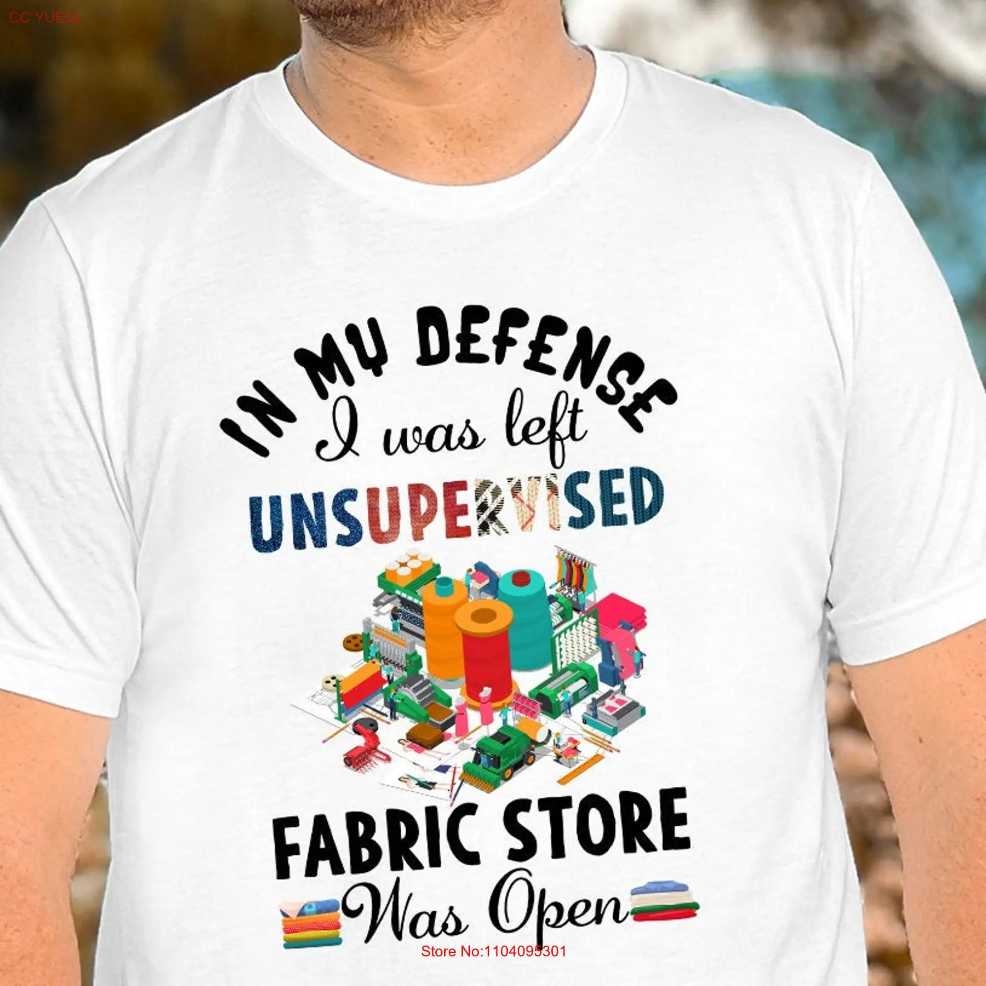 In My Defense I Was Left Unsupervised T Shirt Women Humor for Her Funny Sarcasm Quote long or short sleeves