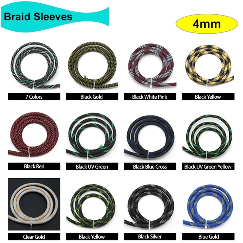 1/2/3/5/10/20/30/50M 4mm PET Braid Sleeve Expandable High Density Insulated Cable Wrap Tube Protector Sheath Braid For Wires