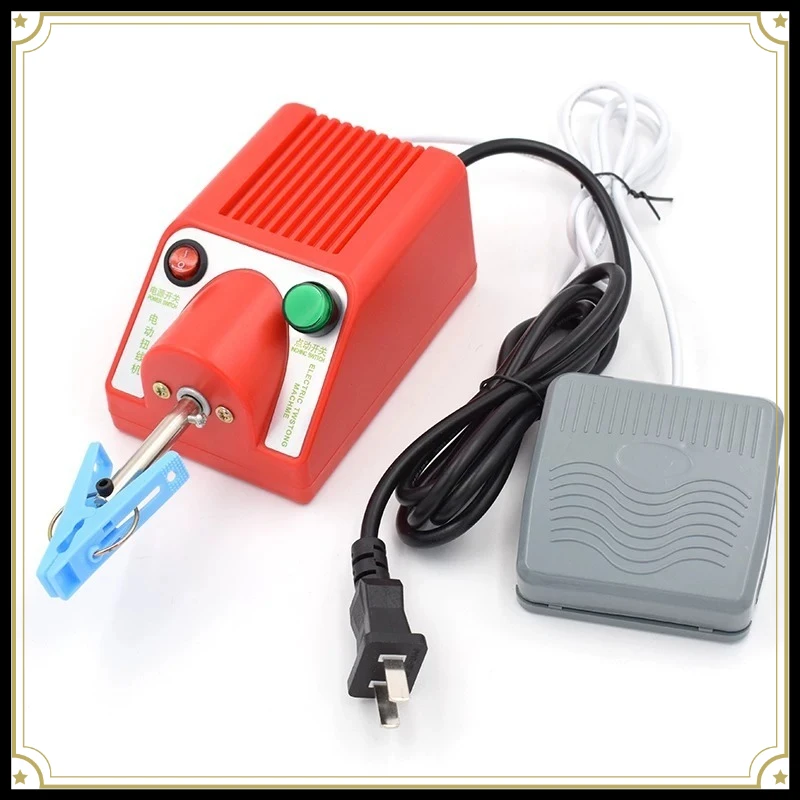 Foot Pedal Wire Twisting Machine Stepless Speed Adjustable Copper Wire Twister Semi-Auto Cable Stranding Winding Equipment