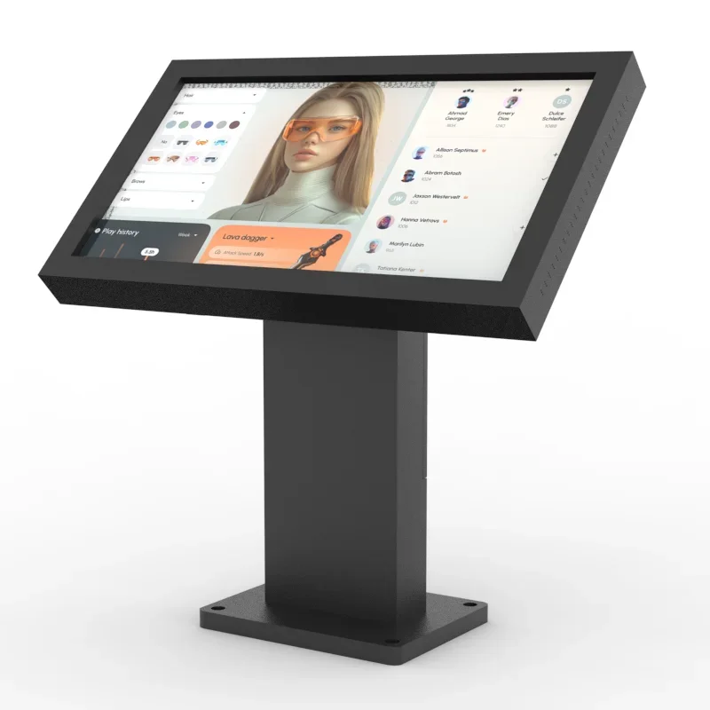 43 Inch Outdoor IP65 Waterproof 2500nits All-in-one Touch Screen Smart Self Service Information Checking Way Finding Kiosk