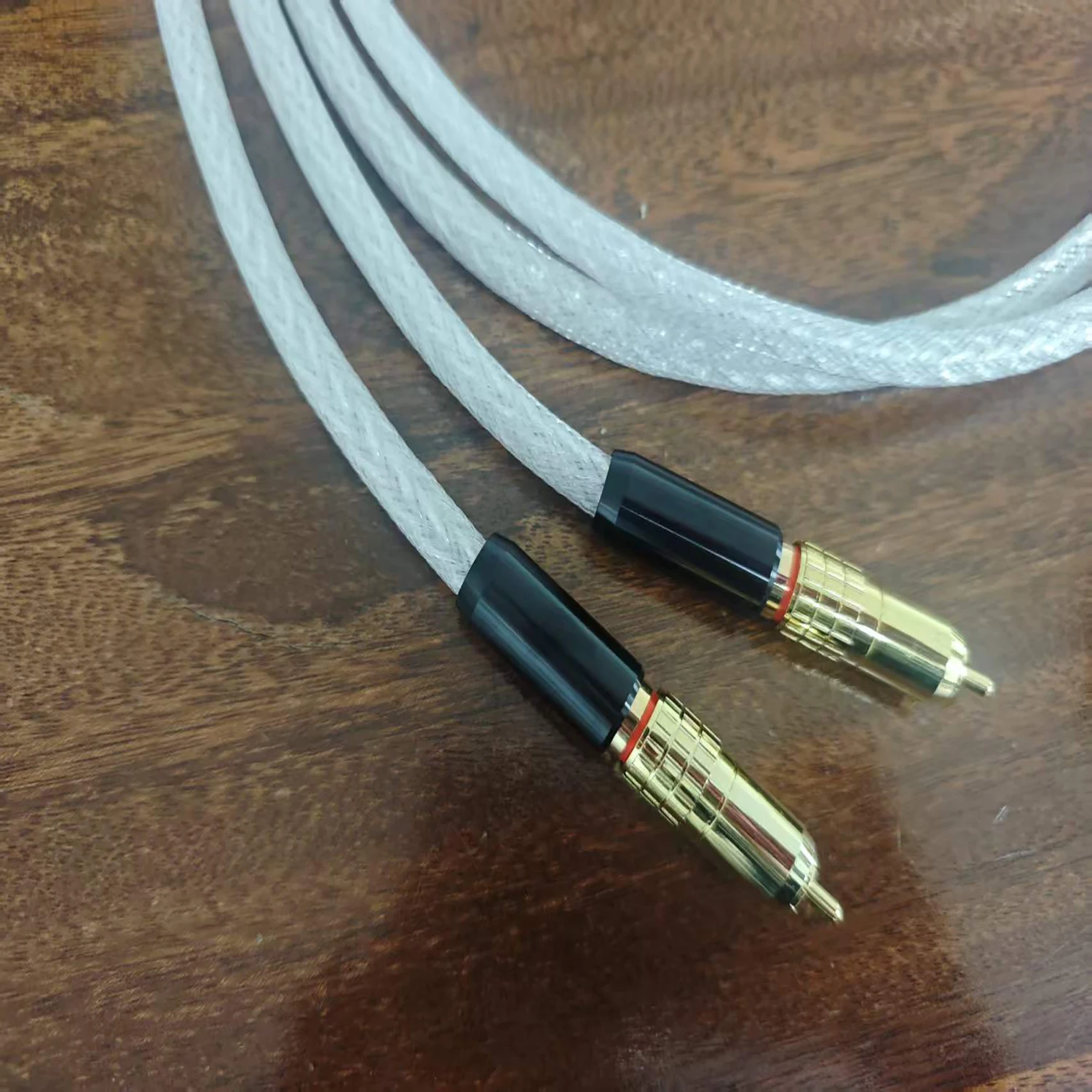 Hi‑Fi 2RCA to 2RCA Interconnect Signal Cable Dual Lotus Male‑to‑Male Audio Cord for CD Player Amplifier DAC Home Audio System