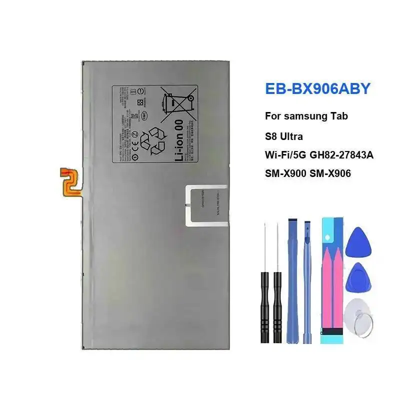 EB-BX516ABY بطارية الجهاز اللوحي لأجهزة سامسونج جالاكسي تاب S7 11 SM-T875 S8 S9 Plus/Ultra Wi-Fi X910/5G 12.4 FE S9FE + X810 X816 Bateria