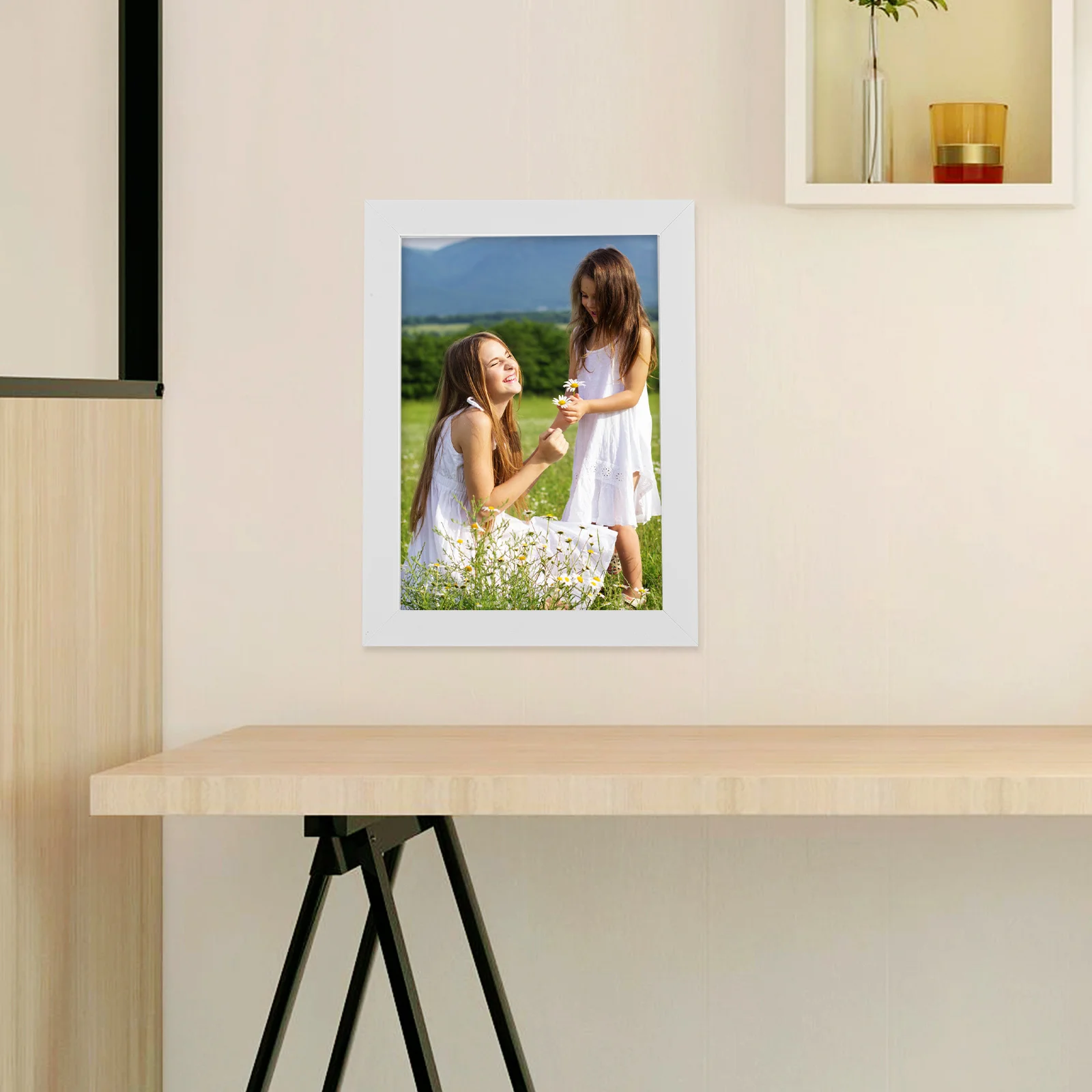 

5Pcs Photo Frames for Wall Decor Simple Picture Frames Creative Picture Display for Home Office Desktop Photo Frame